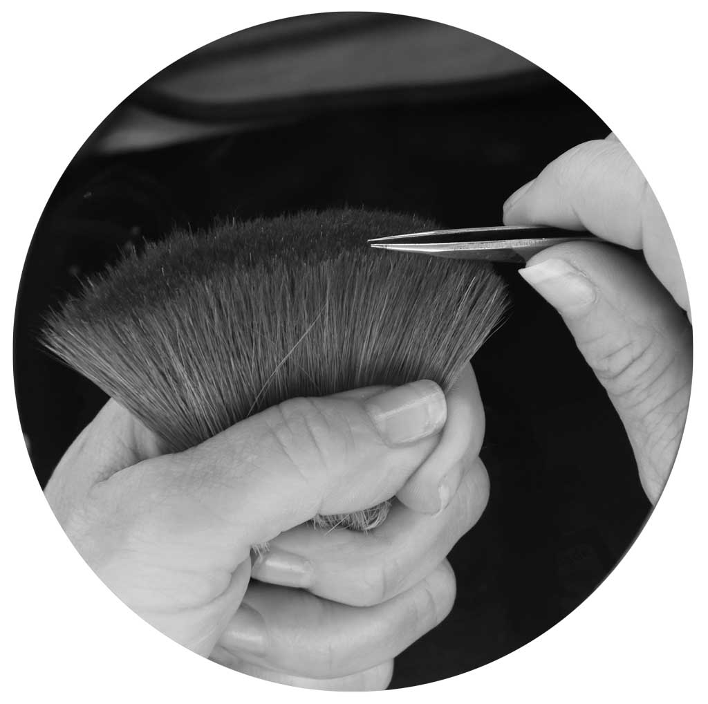 2 - Removal of upside-down hairs